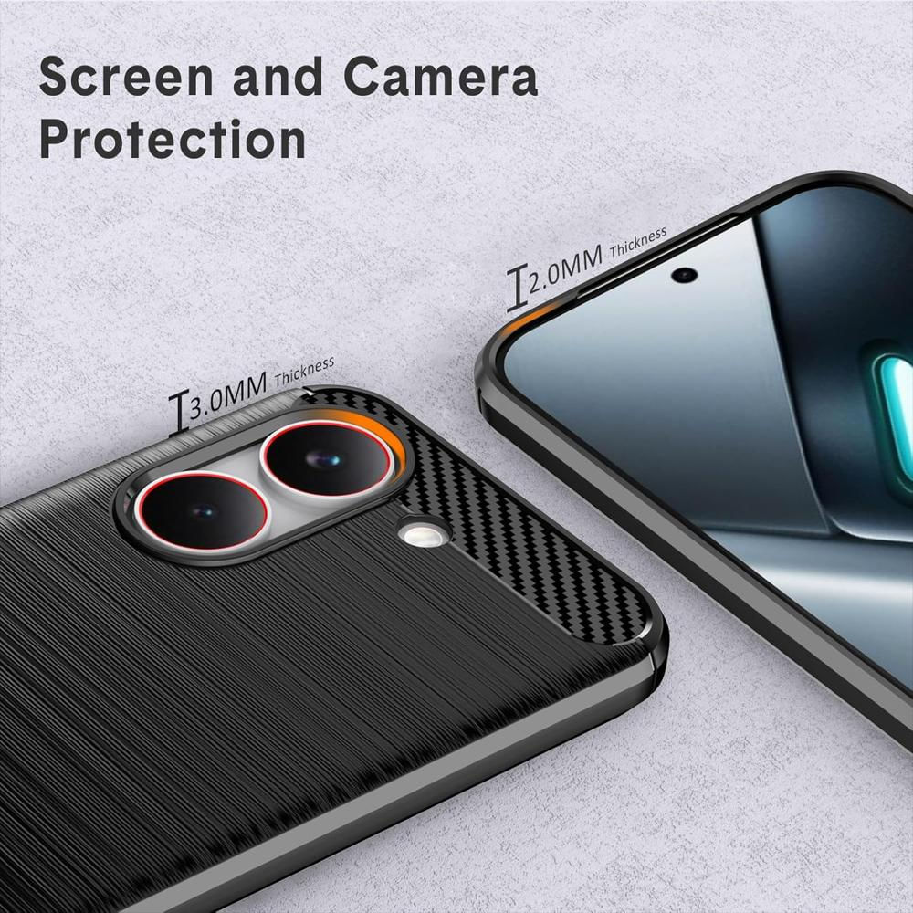 Funda Tipo Carbono Para Celular Xiaomi Poco X8 Pro img #4