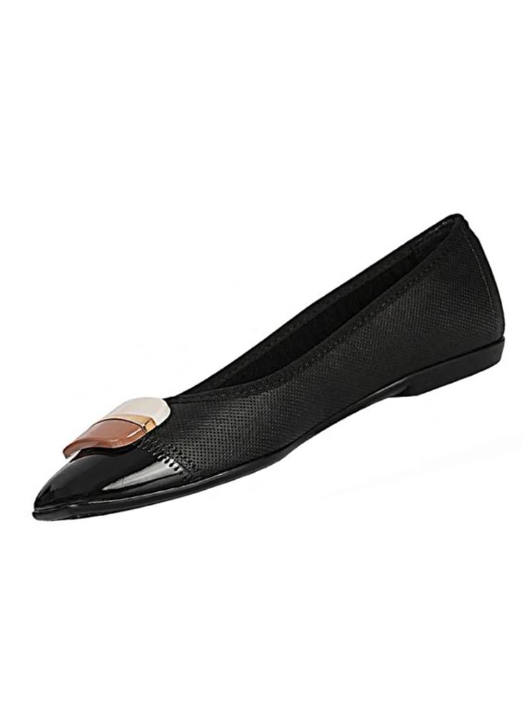 Baleta Hebilla Decorativa Moleca Plana Para Mujer img #3