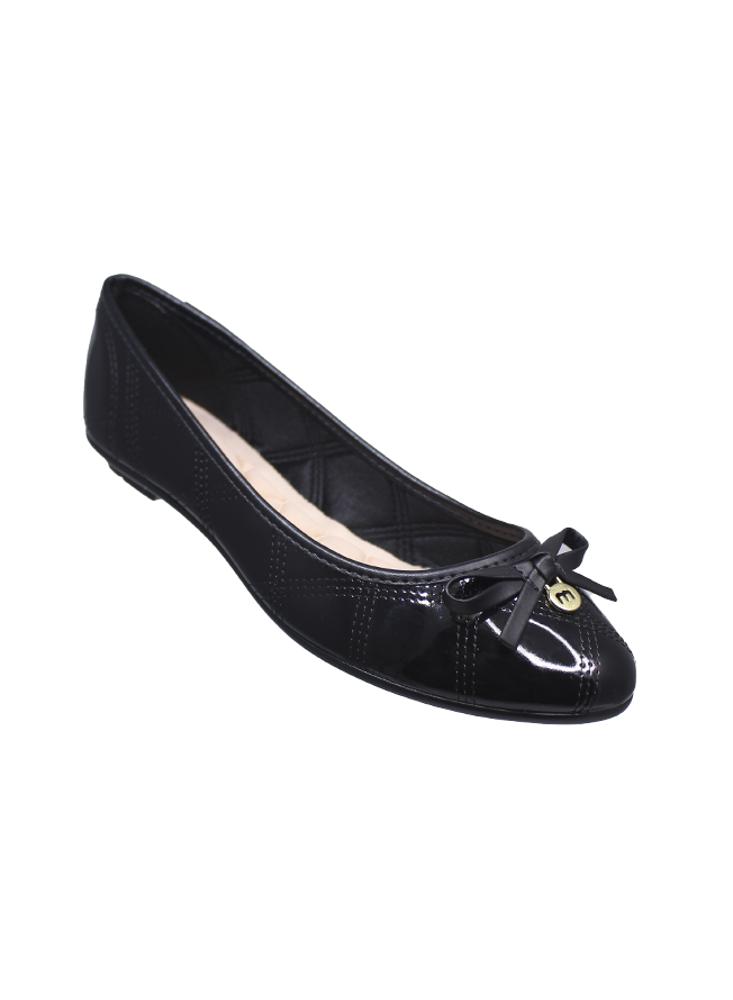 Baleta Negra Plana Moleca Para Mujer img #2