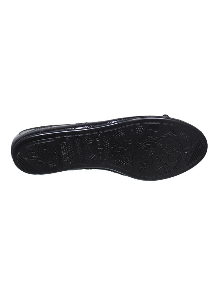 Baleta Negra Plana Moleca Para Mujer img #3