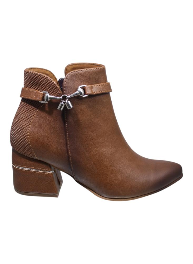 Botines Para Mujer Canela img #1