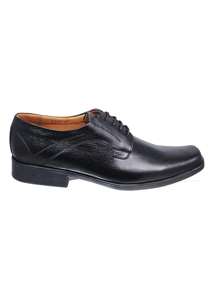 Zapato De Amarrar Negro Cuero Legítimo img #1