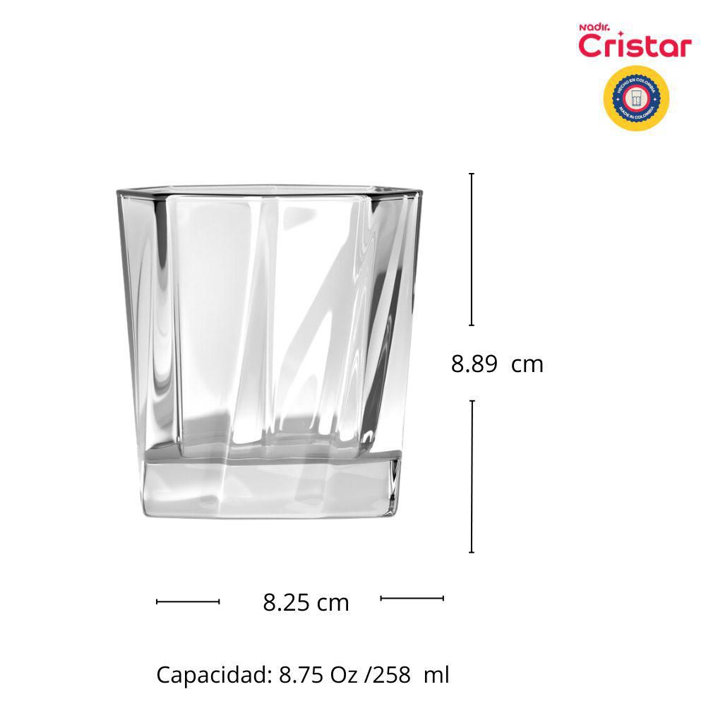 SET X 6 VASOS MOZART VASOS CORTOS CRISTAR 0095CL6 img #5