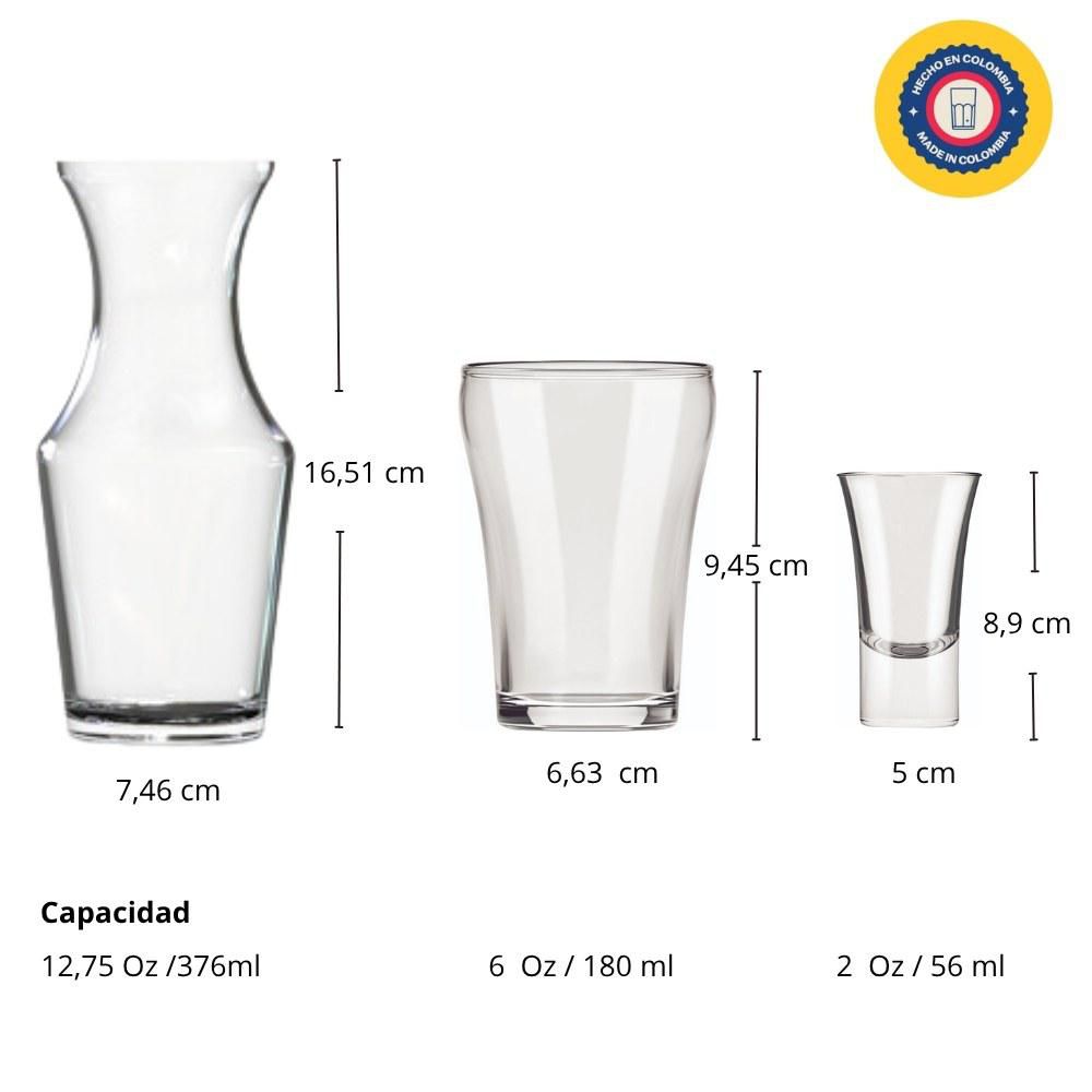 Set x9 Decanter, Vasos Y Shots CRISTAR 9887EL9TUBAR img #5
