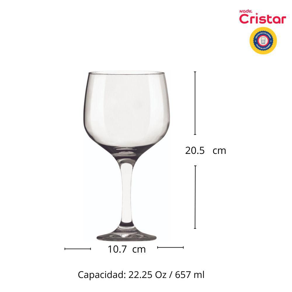 Set x3 Copas de Ginebra CRISTAR 5472CL3EX img #2