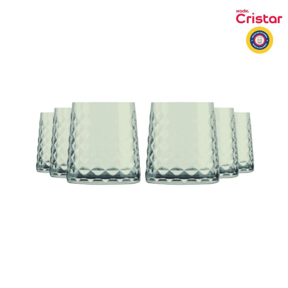 Set x6 Vasos Cairo Corto colors CRISTAR 0921CC6EX img #1