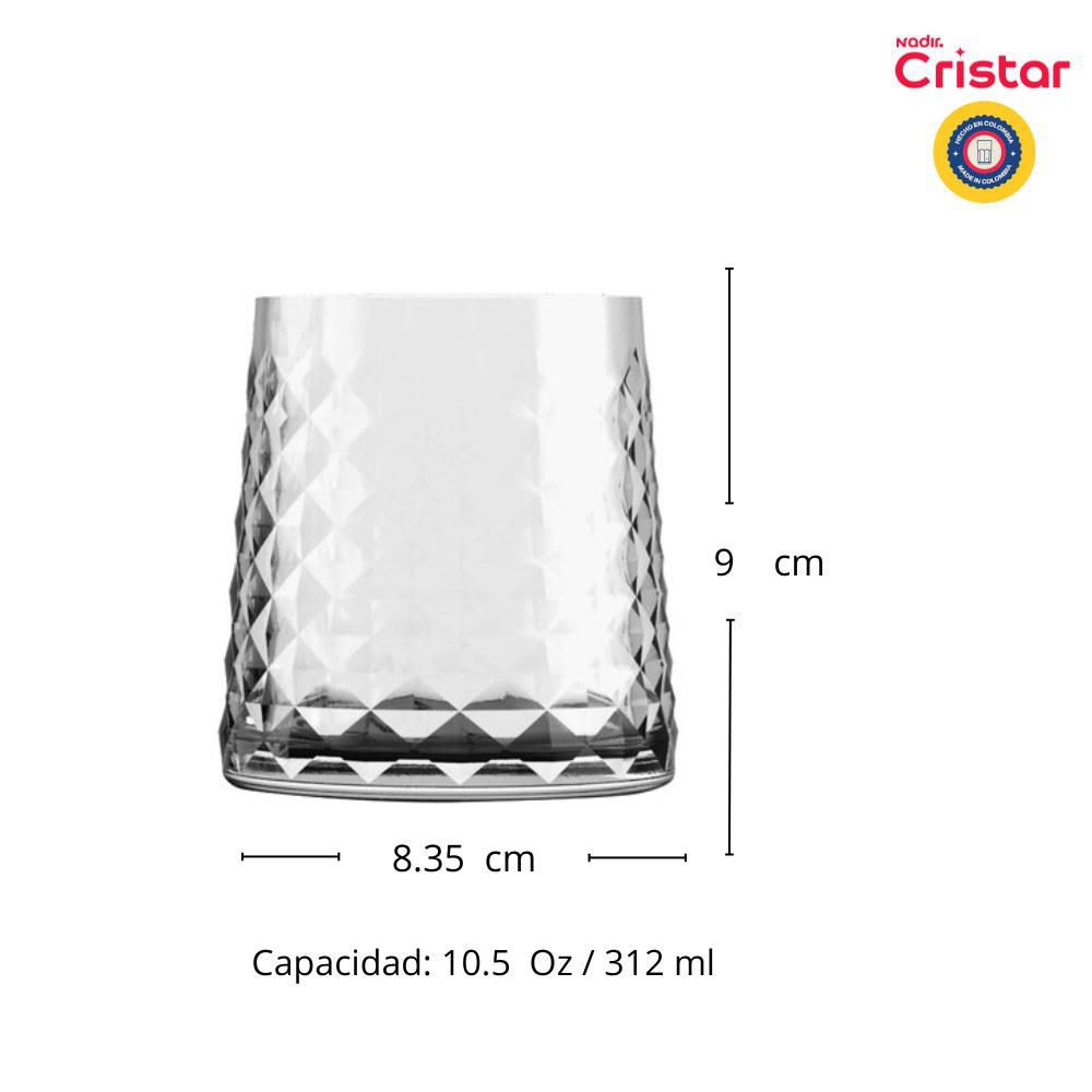 Set x6 Vasos Cairo Corto colors CRISTAR 0921CC6EX img #4