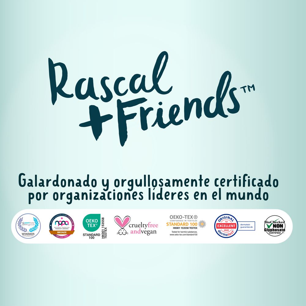 Pañitos húmedos RASCAL + FRIENDS sensitive (80  und) img #5