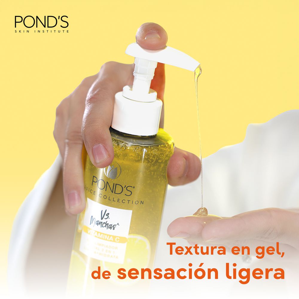Gel limpiador PONDS vs manchas con vitamina C (200  ml) img #2