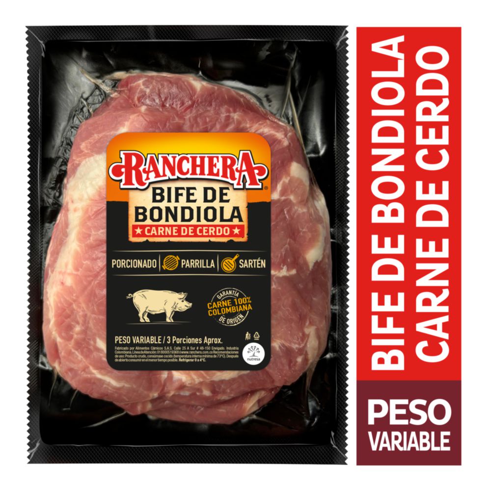 Carne RANCHERA bife de bondiola img #1