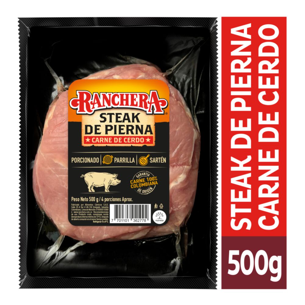 Carne RANCHERA steak pierna de cerdo (500  gr) img #1