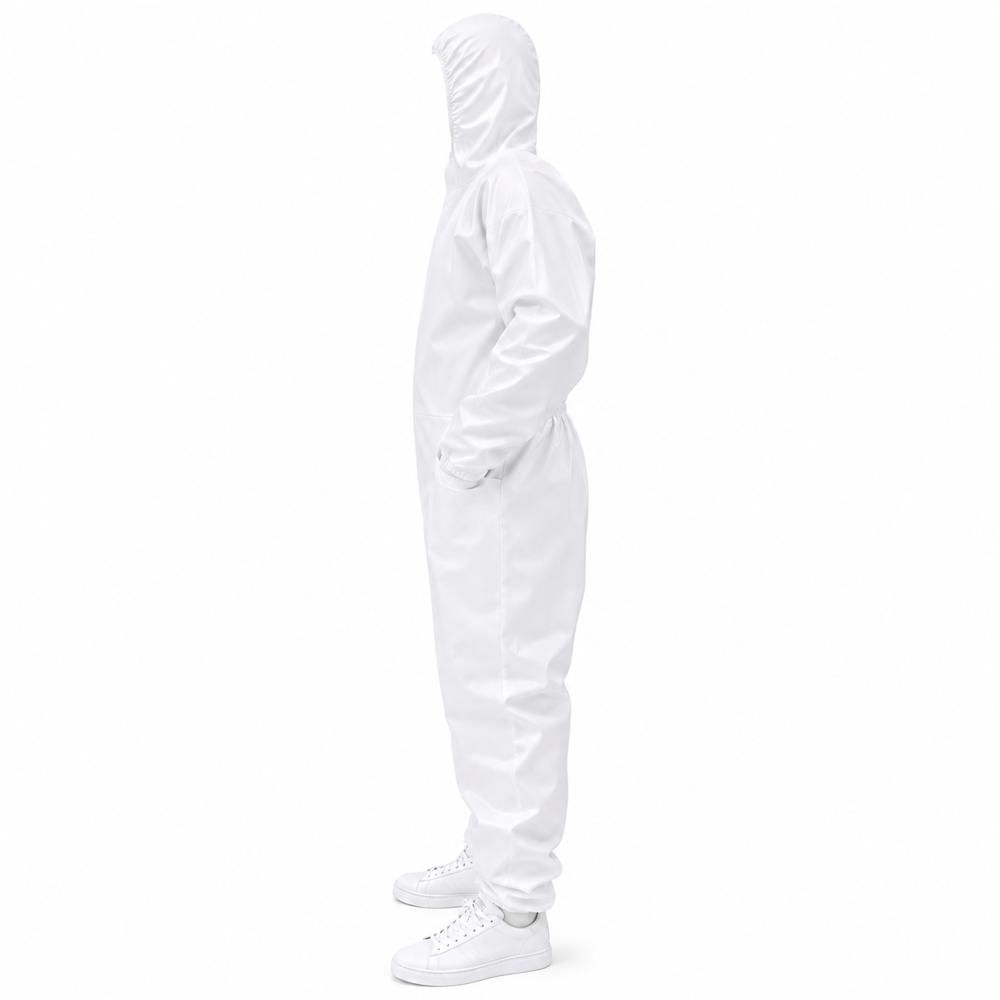 Overol Traje Microporoso Antifluido Con Capucha Reutilizable Talla L img #4