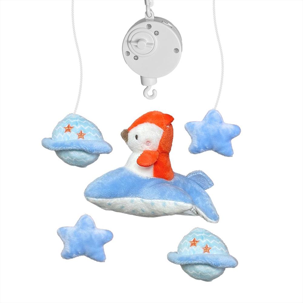 Móvil Musical Para Cuna Bebe Niño Avion img #3