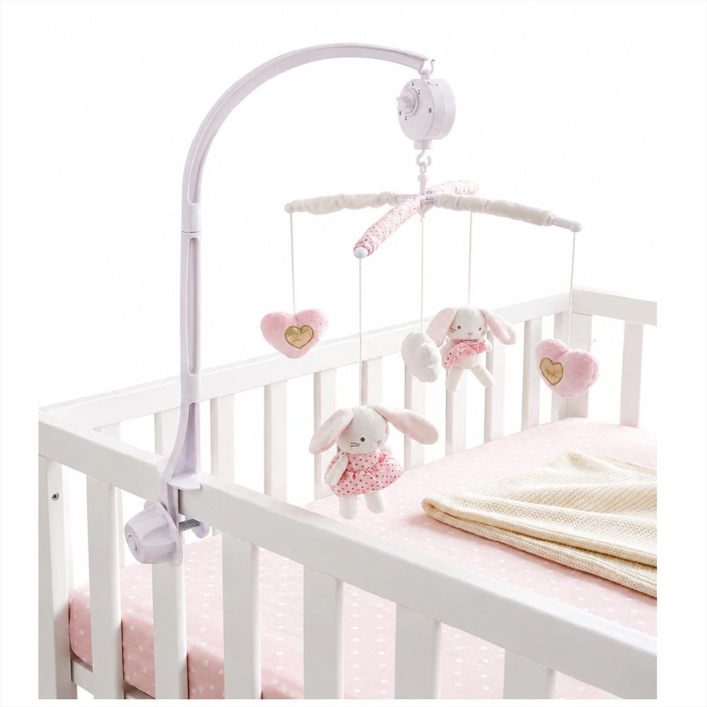 Móvil Musical Para Cuna Bebe Niña Rosa img #1