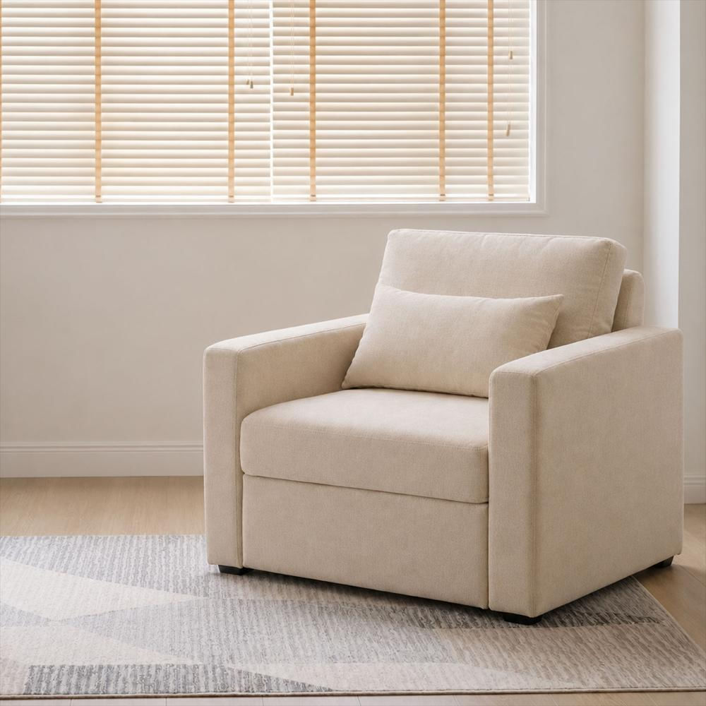 Poltrona Cama Reclinable Germany 90X76x86cm Beige img #1