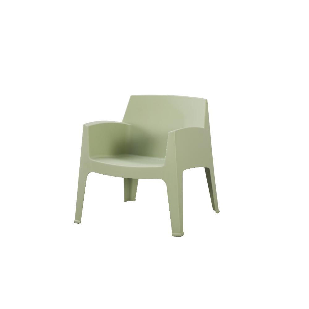 Silla Lounge Coron, Verde, Con Diseño Robusto Y Minimalista img #1