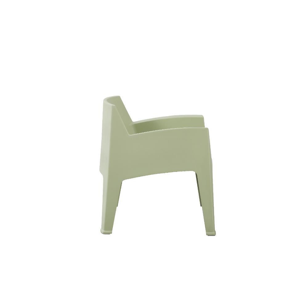 Silla Lounge Coron, Verde, Con Diseño Robusto Y Minimalista img #3