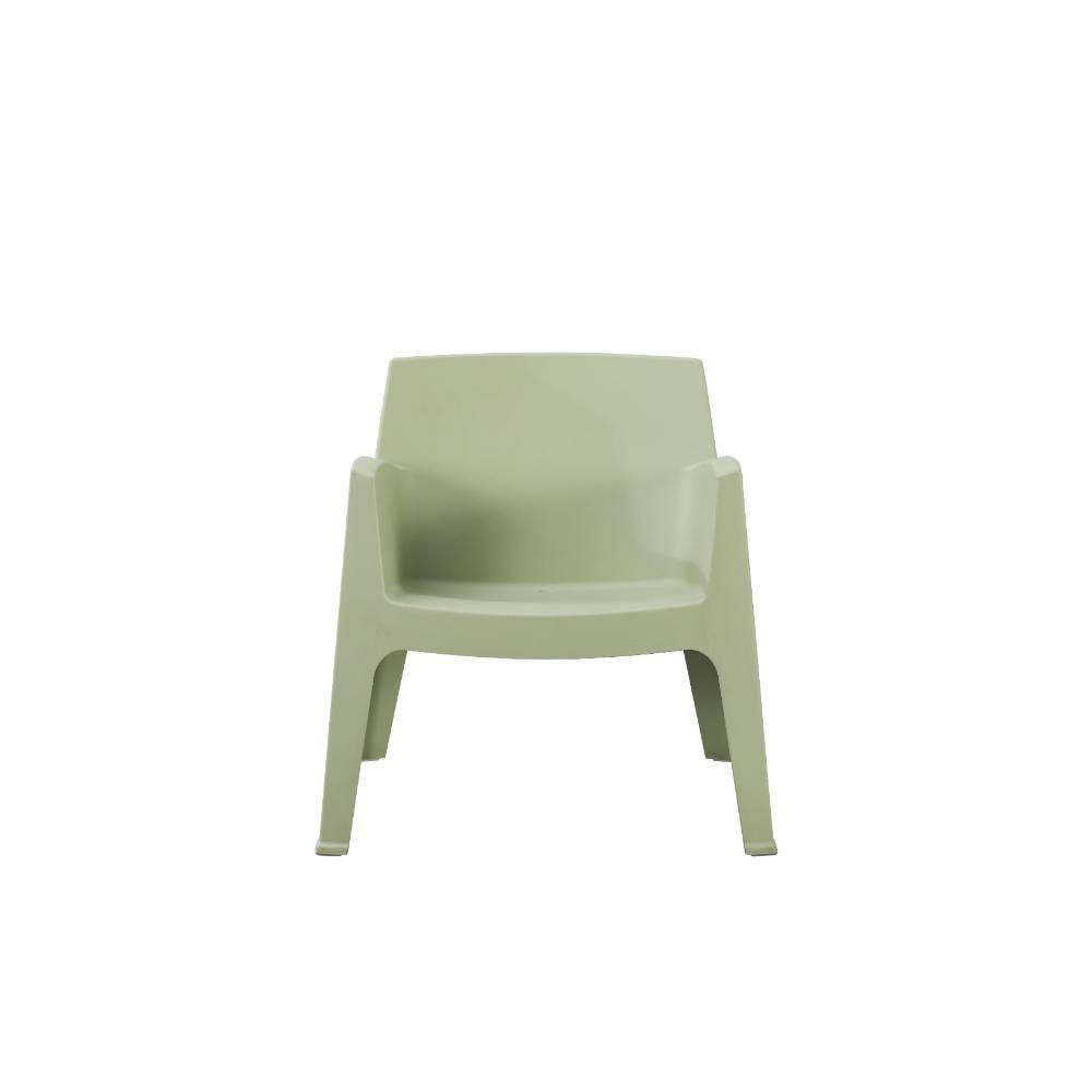 Silla Lounge Coron, Verde, Con Diseño Robusto Y Minimalista img #4