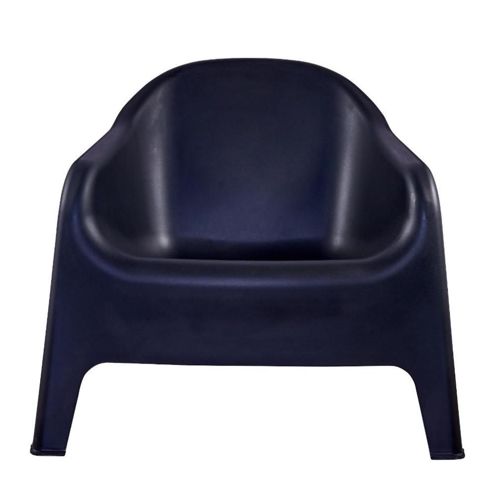 Silla Lounge Sun, Negro, Cómoda Para Terraza O Jardín img #1