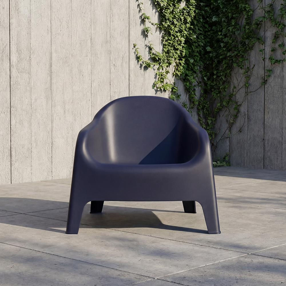 Silla Lounge Sun, Negro, Cómoda Para Terraza O Jardín img #2