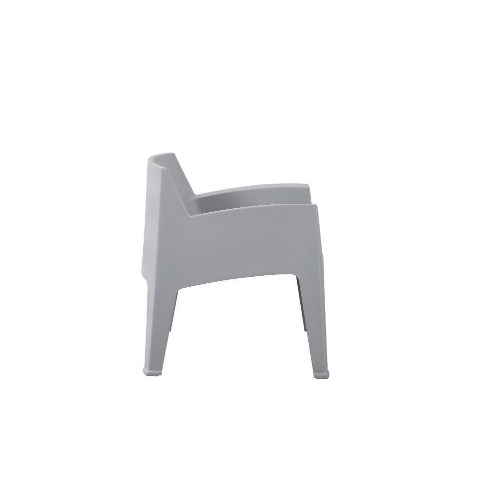 Silla Lounge Coron, Gris, Con Diseño Robusto Y Minimalista img #4