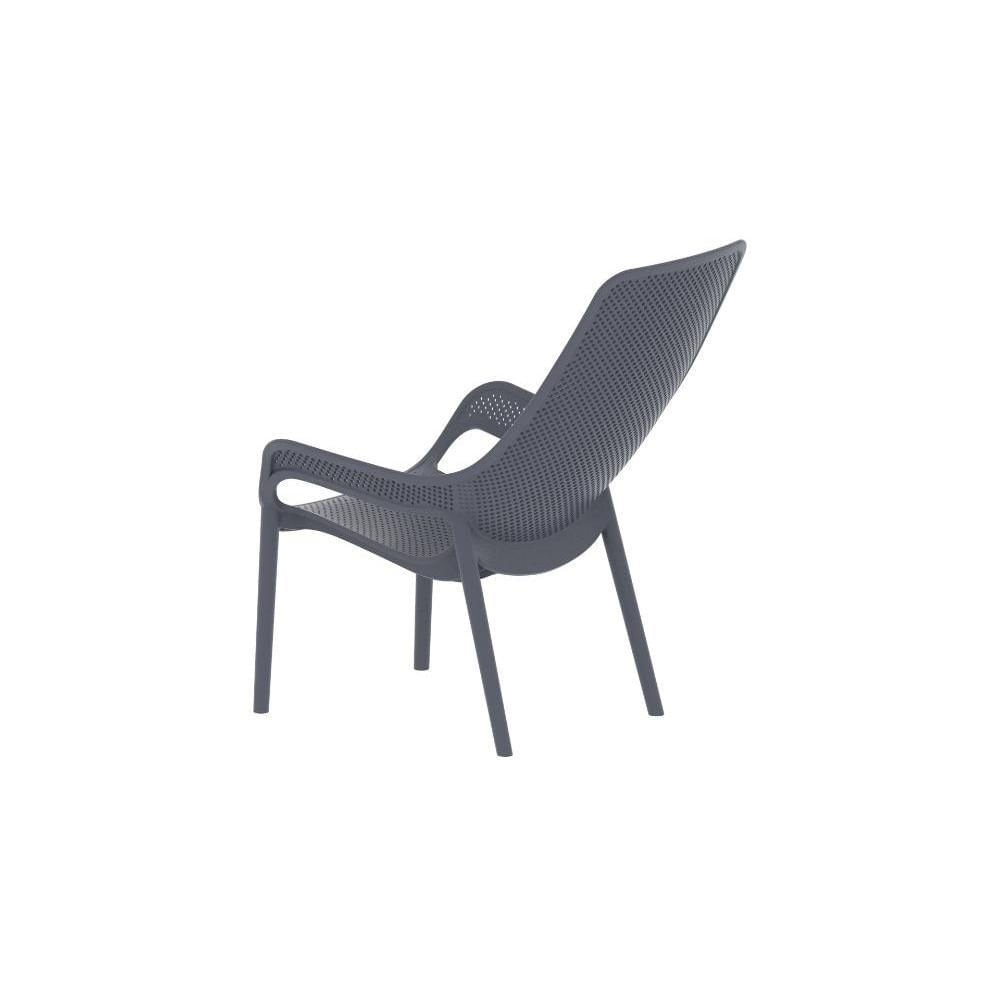 Silla Lounge Mayorca Gris Oscuro Con Espaldar Y Reposa Brazos img #5