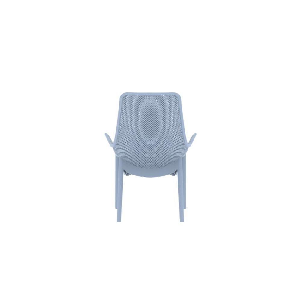 Silla Lounge Mayorca Azul Claro Con Espaldar Y Reposa Brazos img #5
