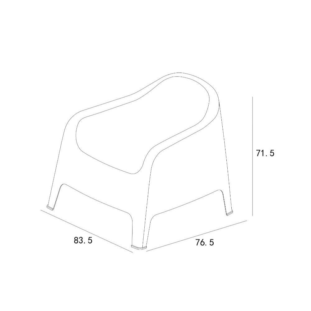 Silla Lounge Sun, Verdematcha, Cómoda Para Terraza O Jardín img #5