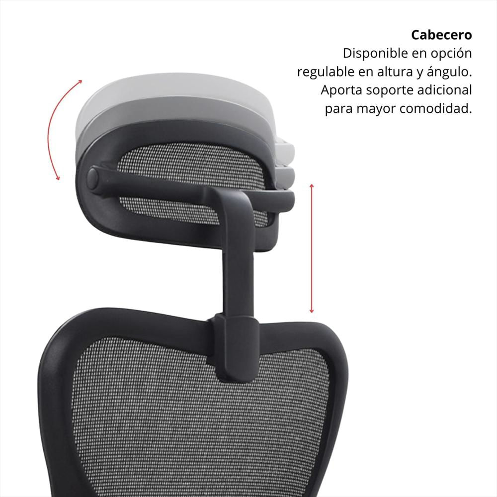 Silla De Oficina Ergonomica Burgo Presidente Negro img #2