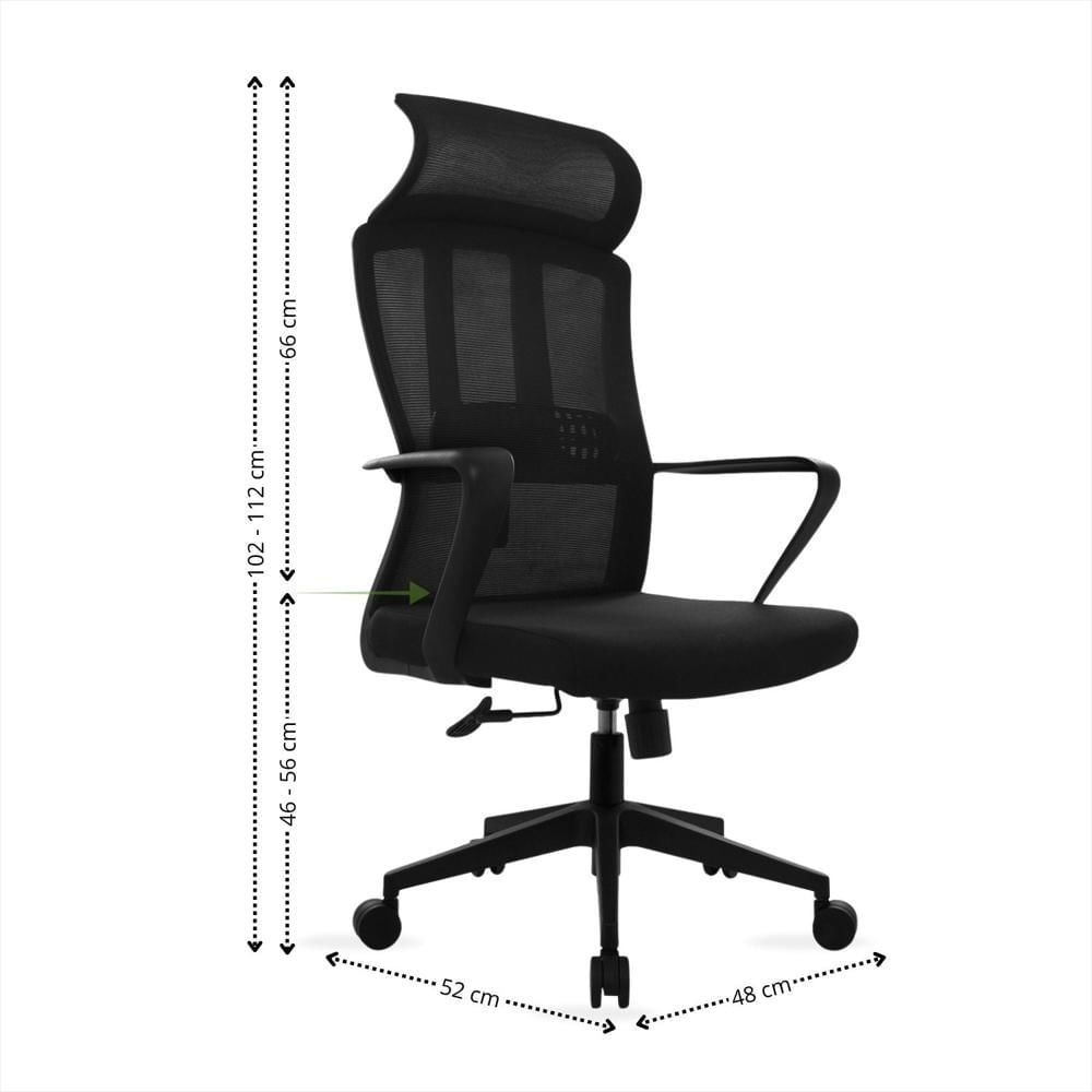 Silla De Oficina Ergonomica Mixe Presidente Negro img #4