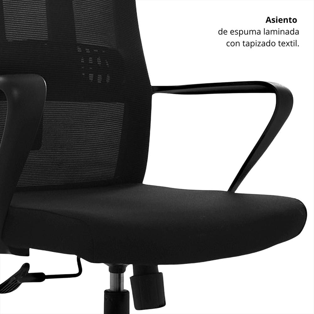 Silla De Oficina Ergonomica Mixe Presidente Negro img #5