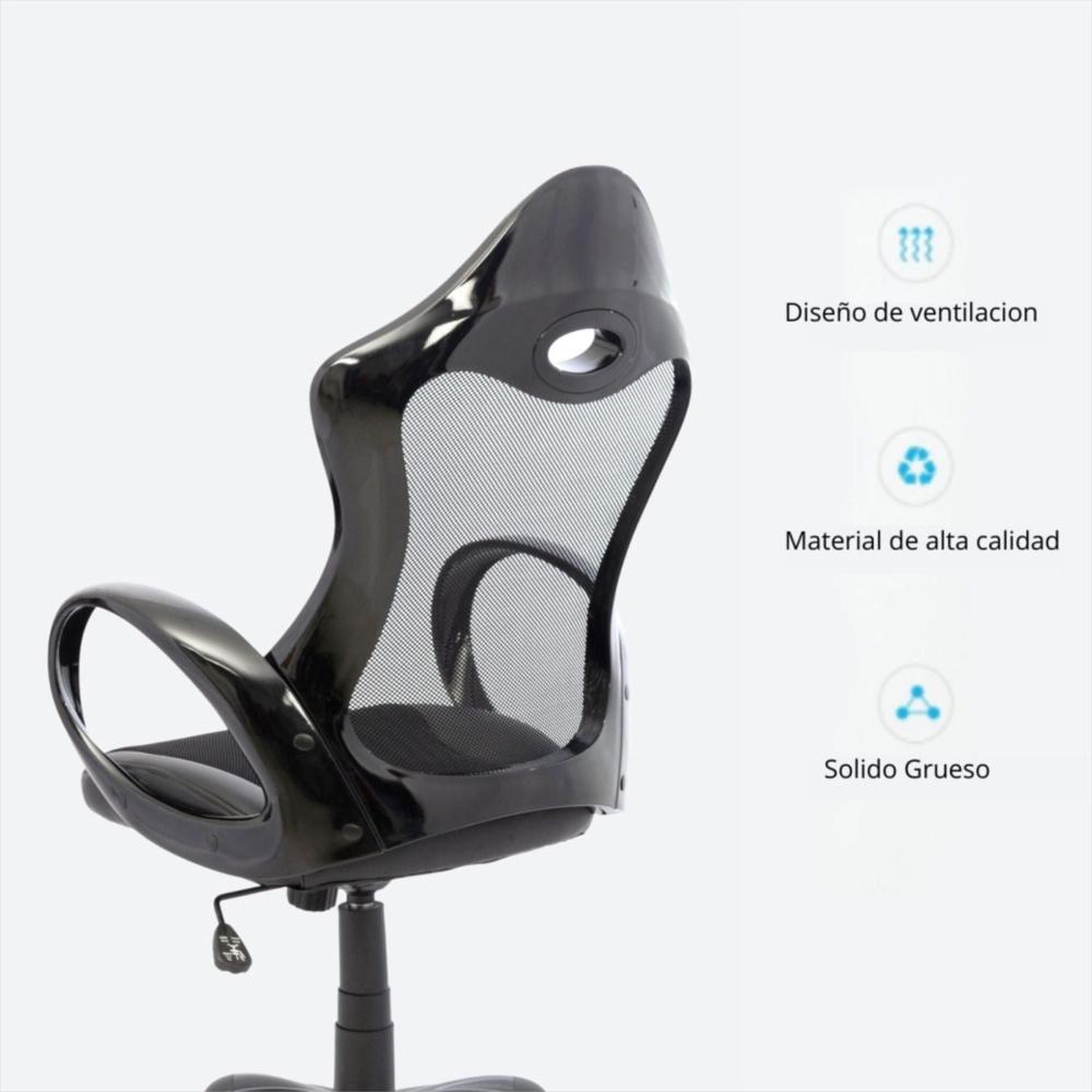 Silla De Oficina Ergonomica Polonia Negro img #3