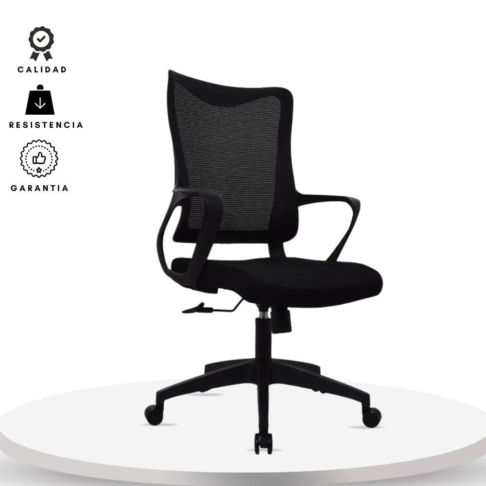 Silla De Oficina Slim Gerente Negra img #2