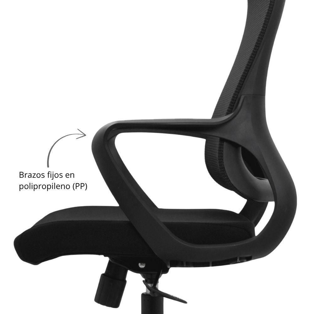 Silla De Oficina Slim Gerente Negra img #5