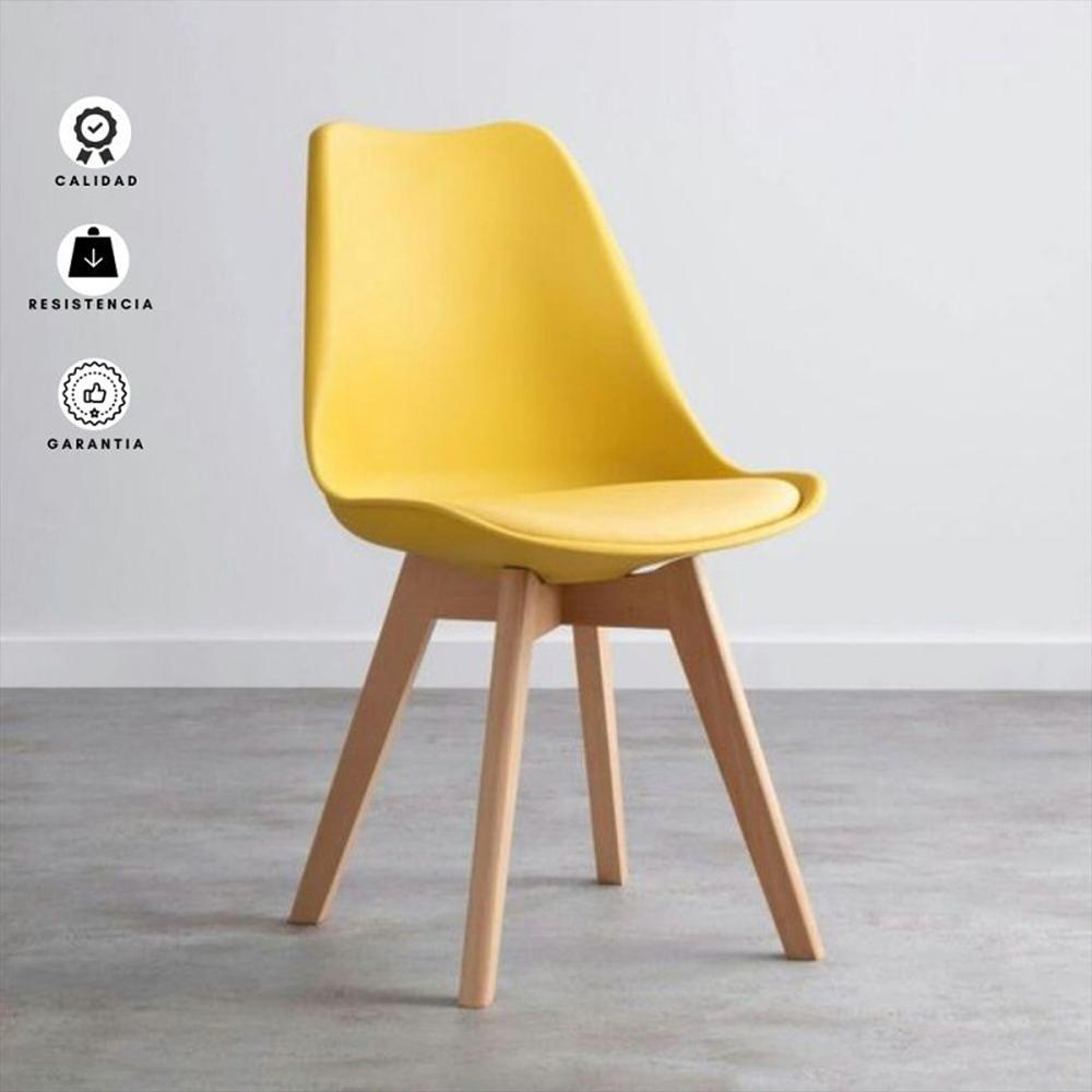 Silla Tapizada Milano Amarillo img #2
