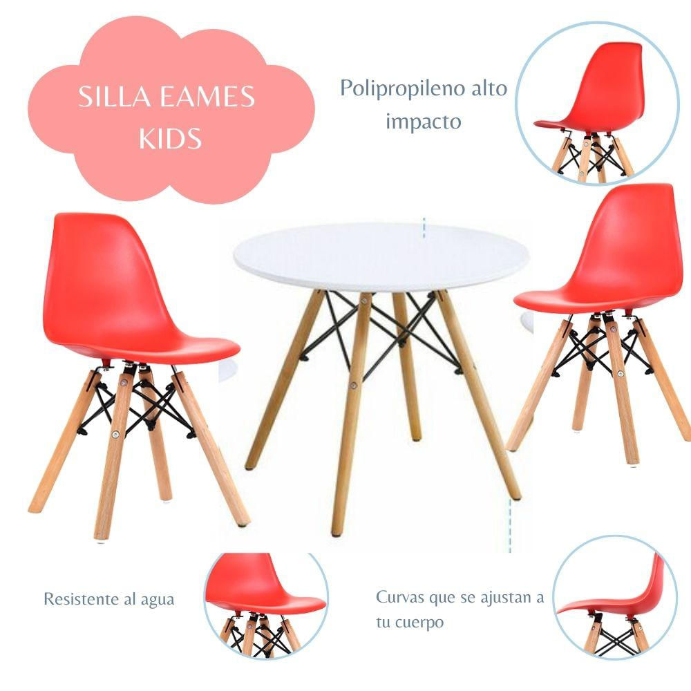 Silla Infantil Eames Rojo img #3