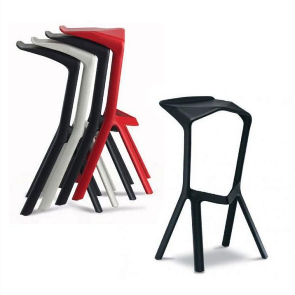 Silla De Barra Moderna Negro img #2