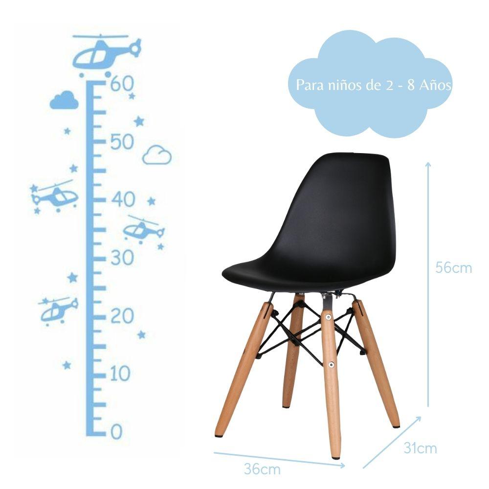 Silla Infantil Eames Negro img #3