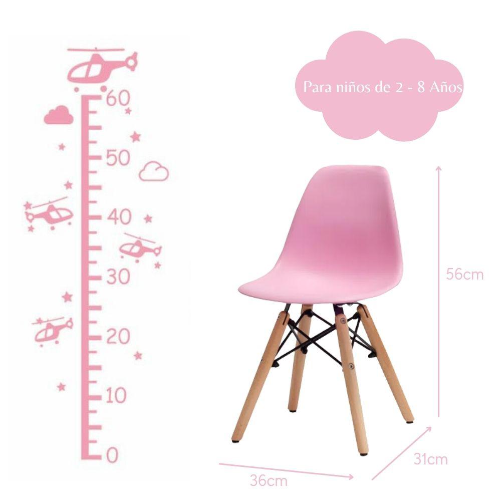 Silla Infantil Eames Rosado img #3