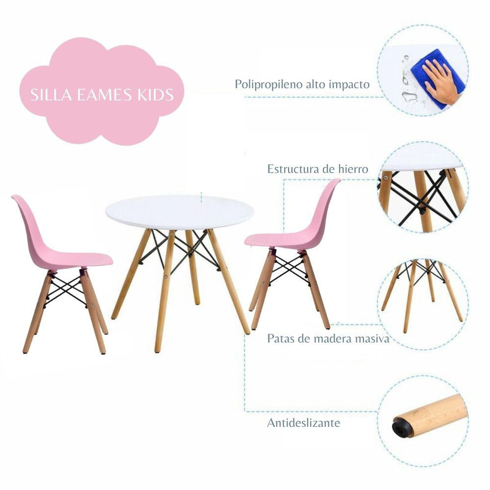 Silla Infantil Eames Rosado img #4