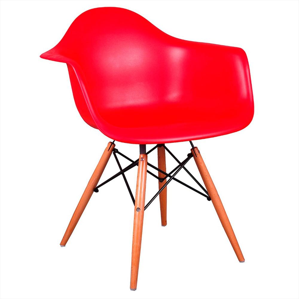 Silla Eames Brazos Rojo img #1