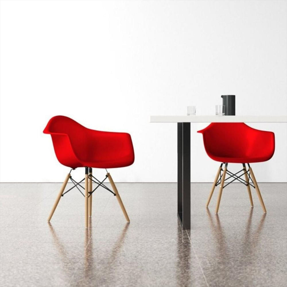 Silla Eames Brazos Rojo img #2