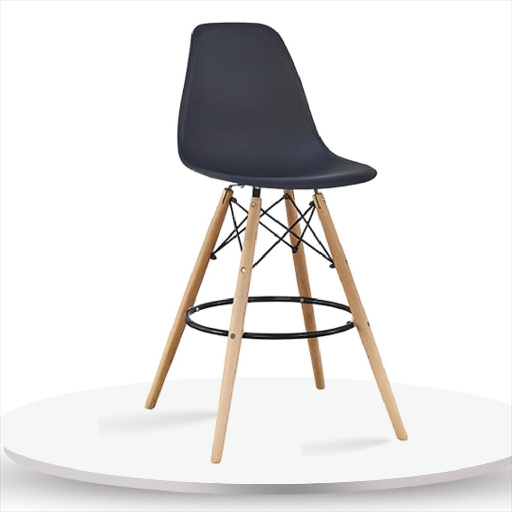 Silla De Barra Eames Negro img #1