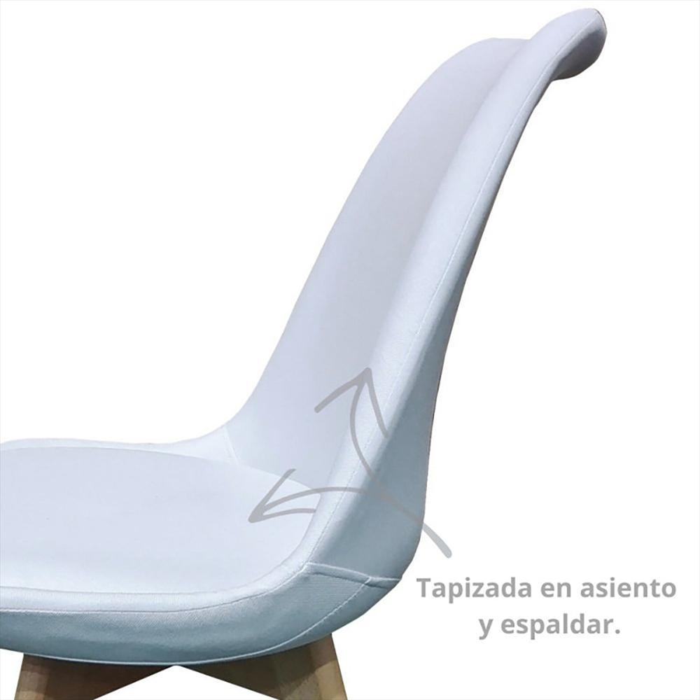 Silla Tapizada Milano Premium Blanco img #2