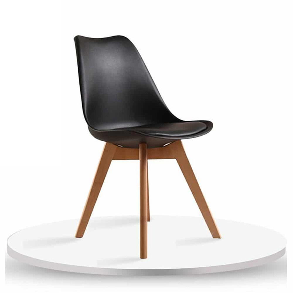 Silla Tapizada Milano Negro img #1