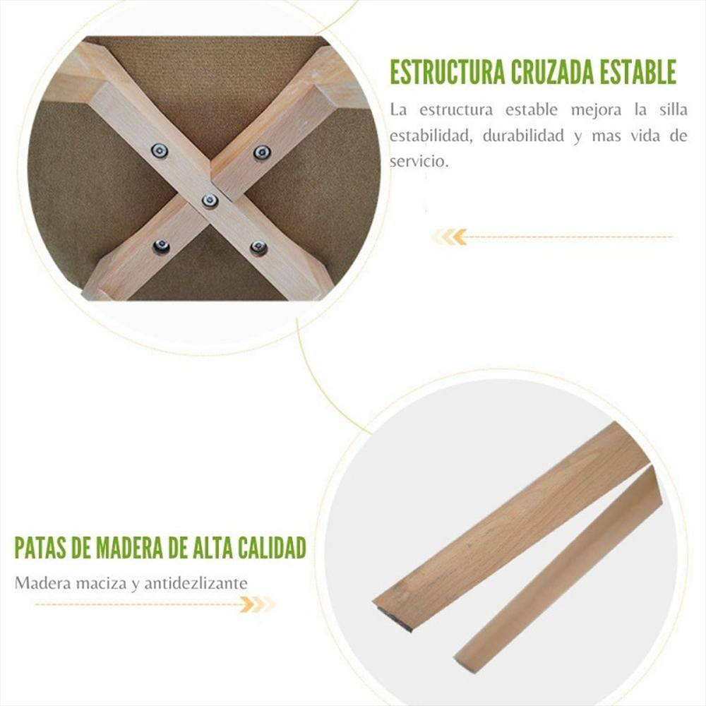 Silla Tapizada Milano Negro img #3