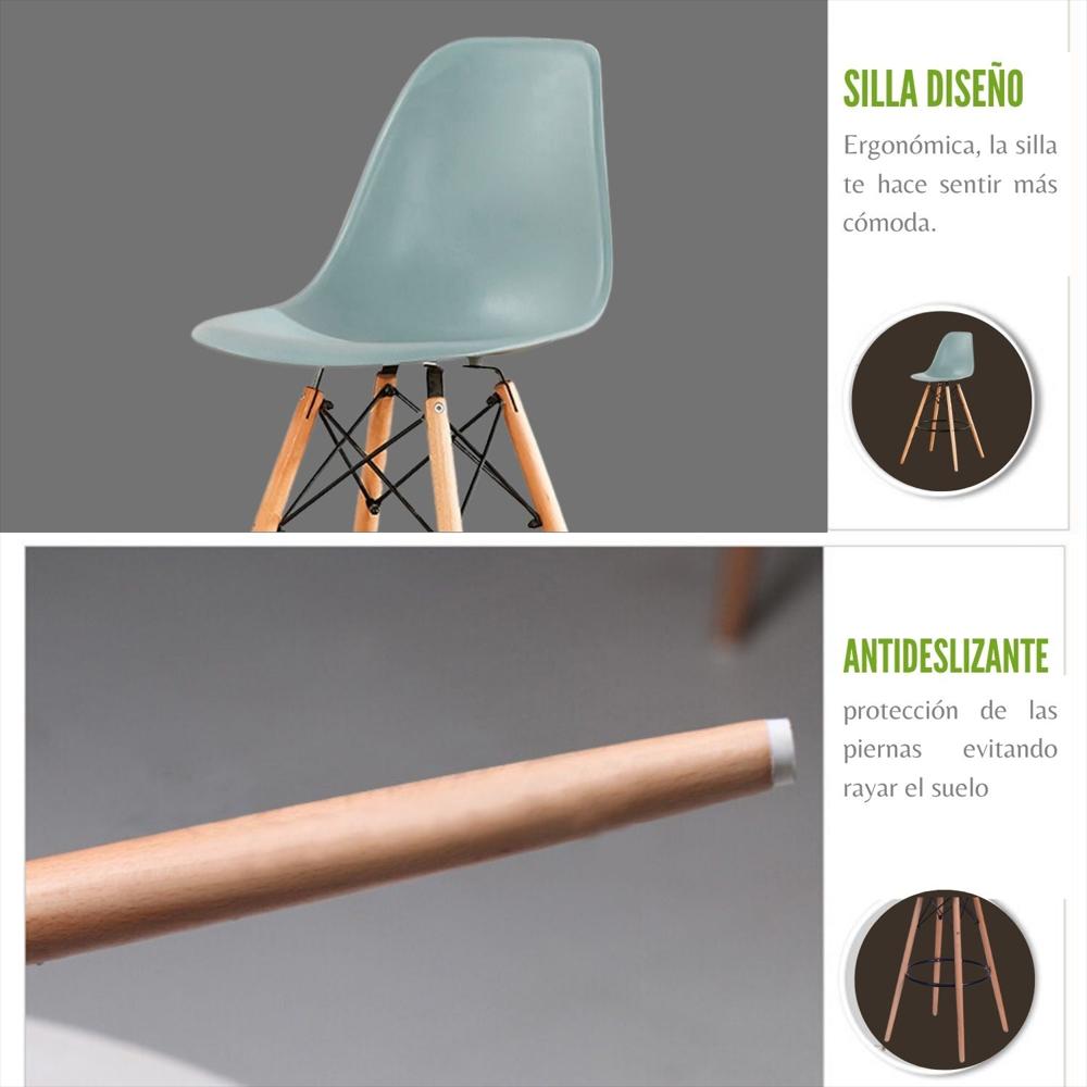 Silla De Barra Eames Gris img #5