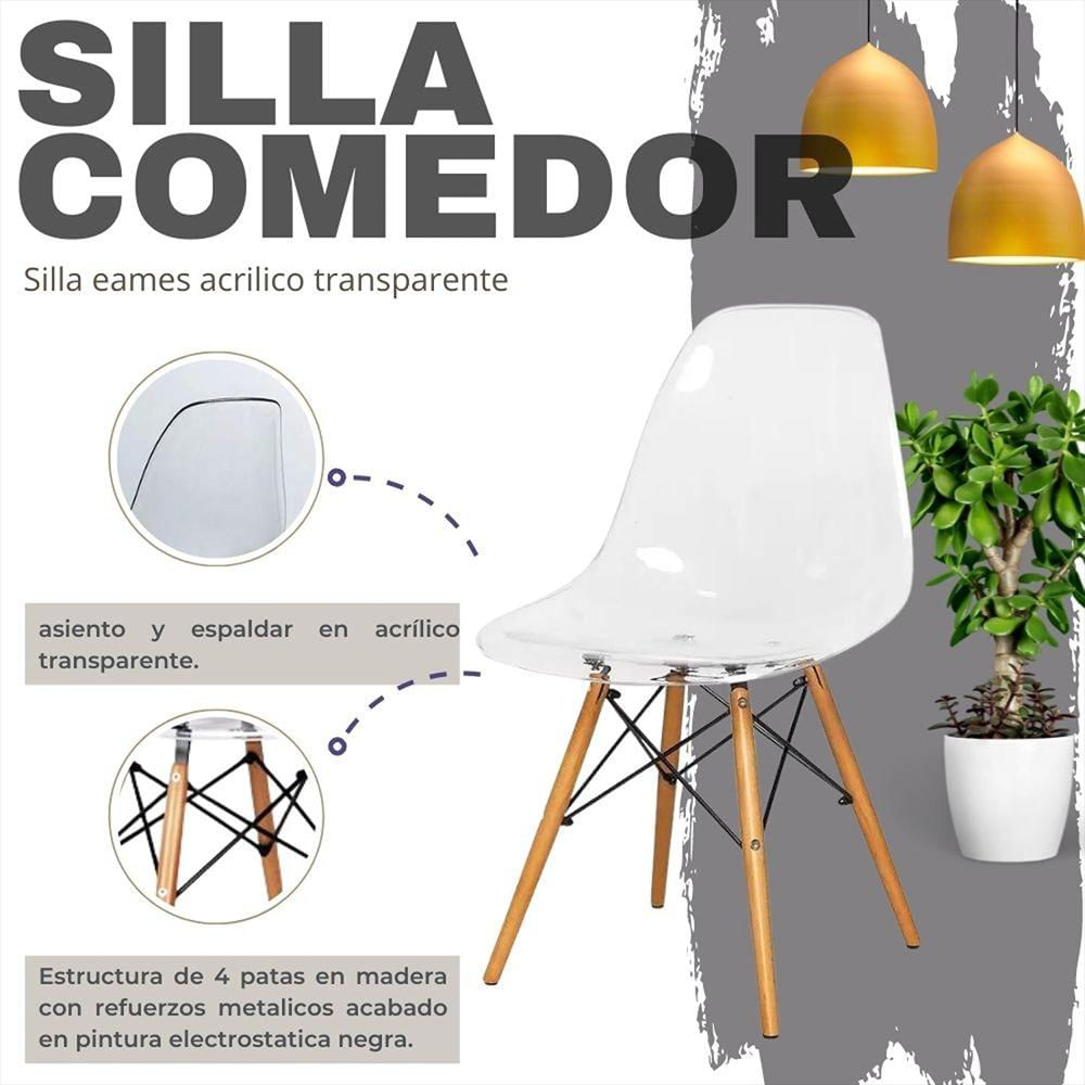 Silla Eames Acrilico Transparente img #3