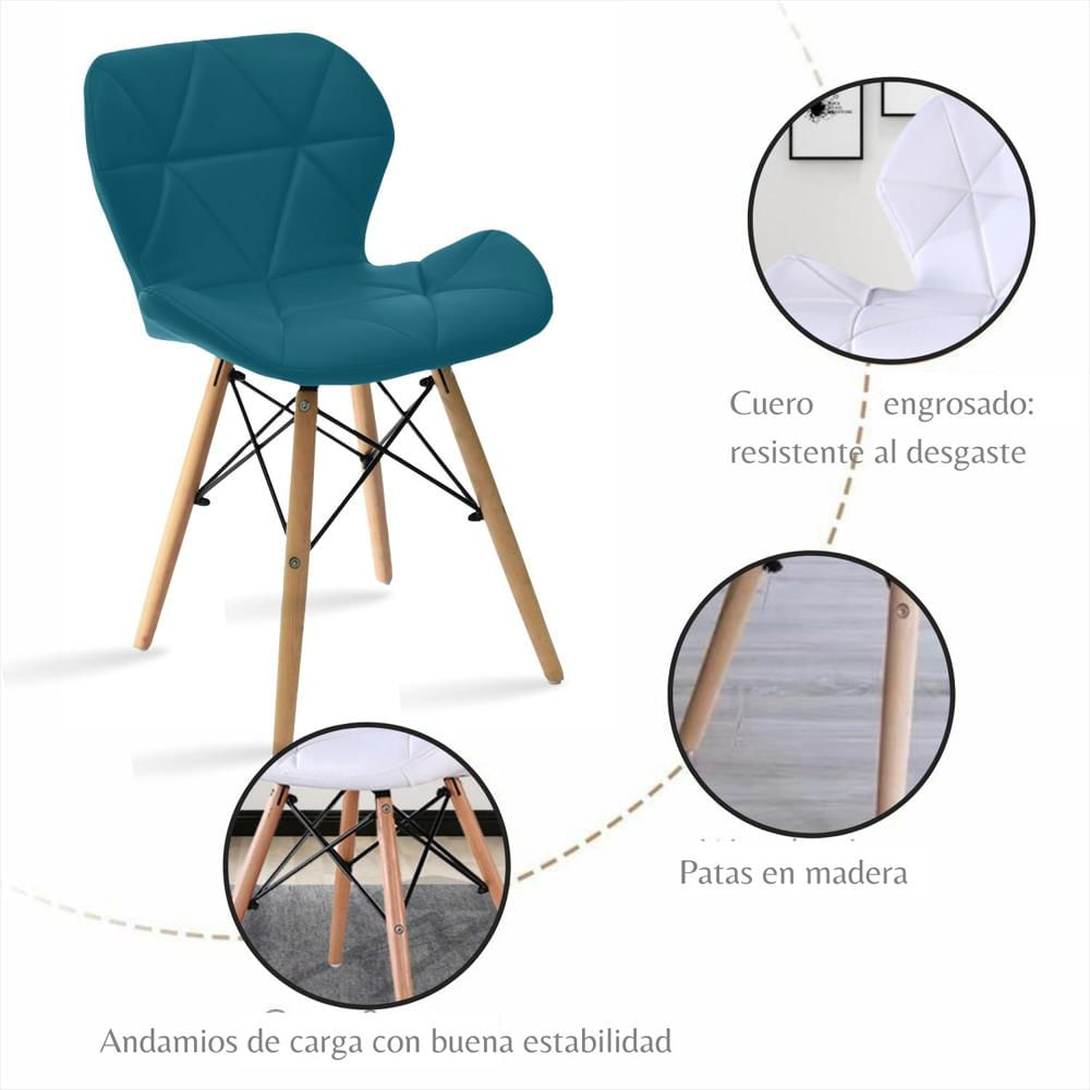 Silla Dais Azul Turquesa img #3