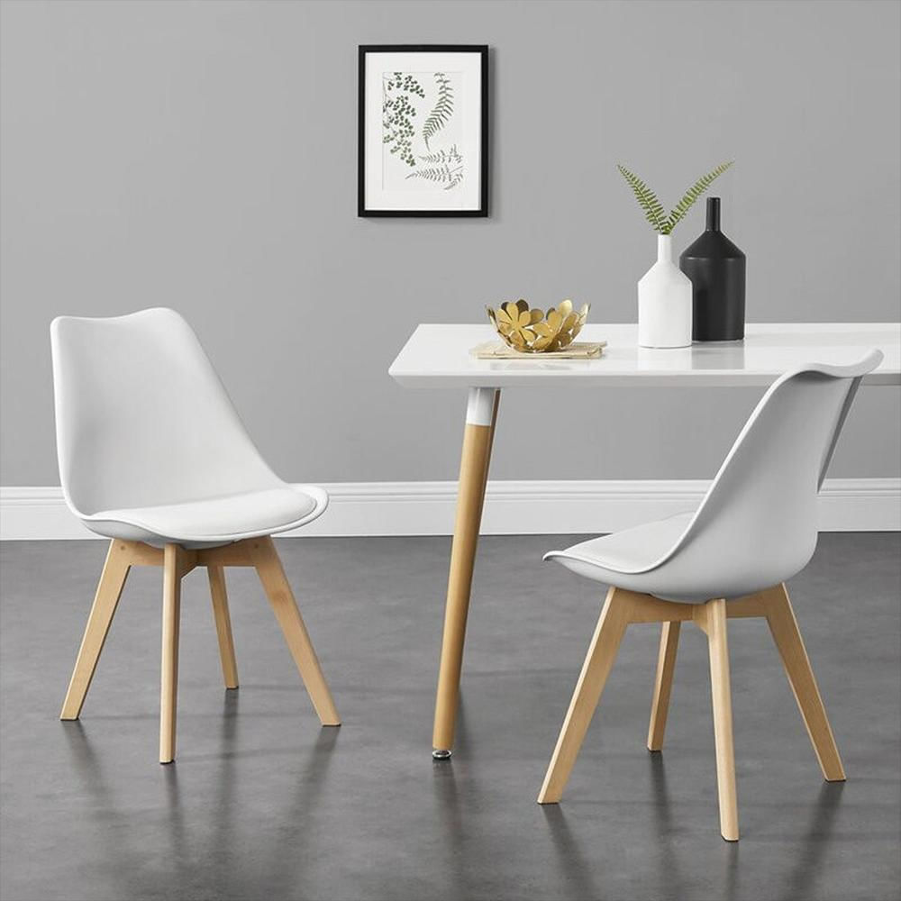 Silla Tapizada Milano Blanco img #2